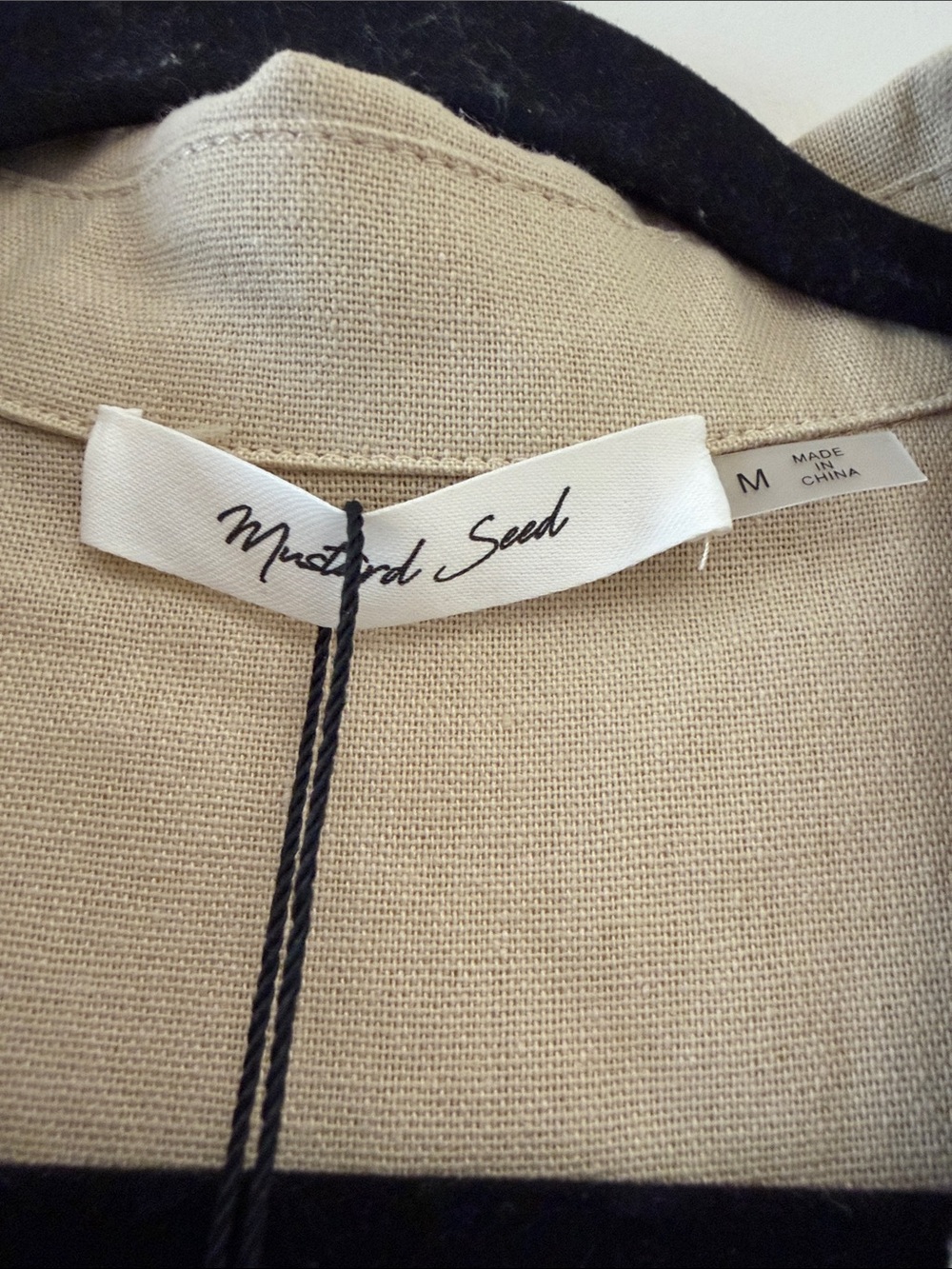 Mustard Seed Sleeveless Khaki Utility Jumpsuit with Woven Belt - Picture 2 of 5
